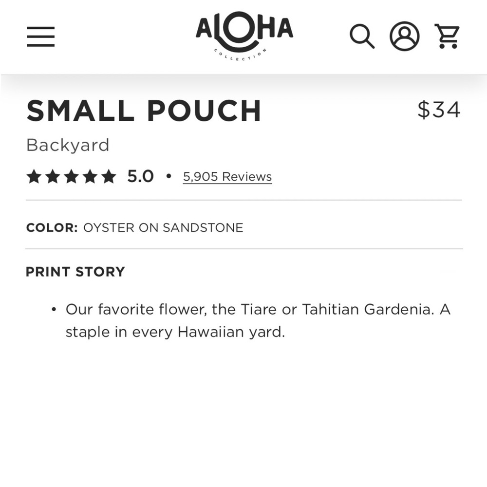 ALOHA Collection Small Pouch - Picture 4 of 7